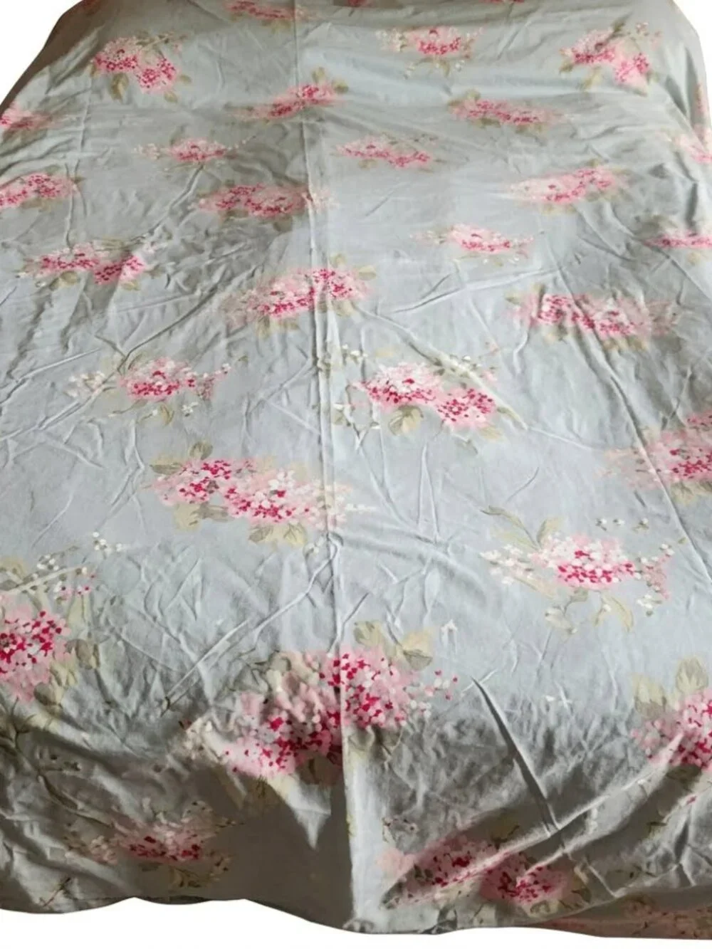 Rachel Ashwell Simply Shabby Chic Belle Hydrangea Blue KING Duvet Cover 104 X92